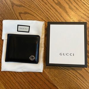 Gucci Wallet Black Leather